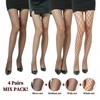 Malustar 4 Pack Fishnet Tights (S-M, Micro, Medium, Wide &