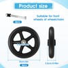 4 Pack Replacement Wheelchair Wheels 6 Inch Universal Anti-Slip Wheelchair