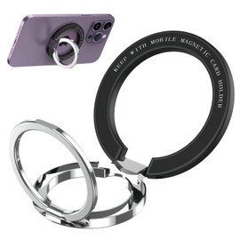 AOMDEXS Anillo para Magnético Safe, Anillo Magnético para Celular, Rotación de 360°, Plegable, Soporte para Magnético Safe Accesorios, Compatible con Smartphones, Tabletas
