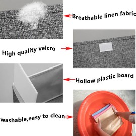 ALYER Collapsible Drawer Organizer,Underwear Drawer Divider for Socks Panties Bra Ties Clothing,Sturdy Closet Storage Divider with Lid(Pink)