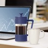 Oggi French Press Coffee Maker (12oz)- Borosilicate Glass, Coffee Press,