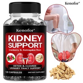 Kidney Support Supplement Liver Cleansing Detox Supports Kidney and Urinary System Health Boosts Immunity, 1 Count, 60 Servings / 신장지원 보충제 간 청정 해독 신장 및 비뇨기 계통 건강 지원 면역력 증진, 1개, 60회분