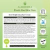 Aloderma- Crema iluminadora para ojos con aloe vera orgánico: crema