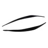 Front Headlight Eyebrow Cover ABS Black Front Headlight Lamp Eyebrow