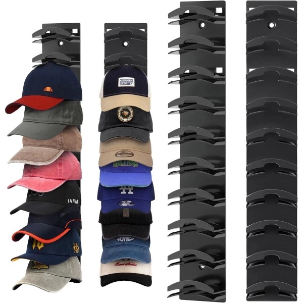 2 Pack Hat Organizer for Baseball Caps, Hat Rack for