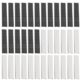 GOIEHIR Furniture Wedges Set of 36 Wheel Chocks 0.8 x 1.95 x 10 cm Furniture Leg Levelling Pads for Furniture, Tables, Chairs, Wardrobes, Sofas, Black and White