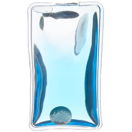 eBuyGB Wiederverwendbare Gel-Handwärmer M Transparent Blue Rectangle