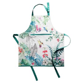 Maison d' Hermine Tropiques 100% Cotton Apron with an Adjustable Neck and Hidden Center Pocket 27.5 inch by 31.5 inch