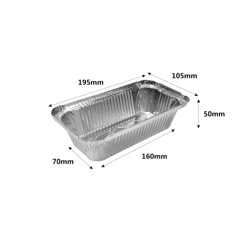 AMOS Aluminium Foil Food Containers with Lids 650ml Pack of