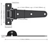 Insaga Heavy Duty Gate Hinges 1000 LBS, 13'' Strap Hinges