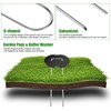 100PCS Landscape Staples Set, 80Pcs Galvanized Garden Stakes and 20Pcs