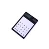 Operitacx Portable Transparent Touch Screen Calculator with Solar Power Compact