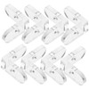 OUNONA 15 Pcs Acrylic Transparent Corner Brackets L-Shaped Fixing Buckle