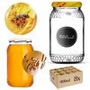 KADAX Set of 8 Preserving Jars, 900 ml, TO82 Bee,