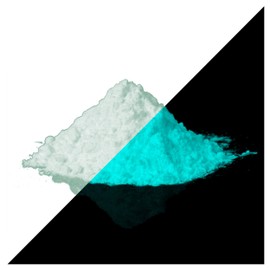 lumentics Superpremium Glow Powder Green Blue 40 g - Glow in the Dark Colour Powder. Phosphorescent, Fluorescent and Photoluminescent UV Pigments for DIY, Resin, Varnish, Epoxy