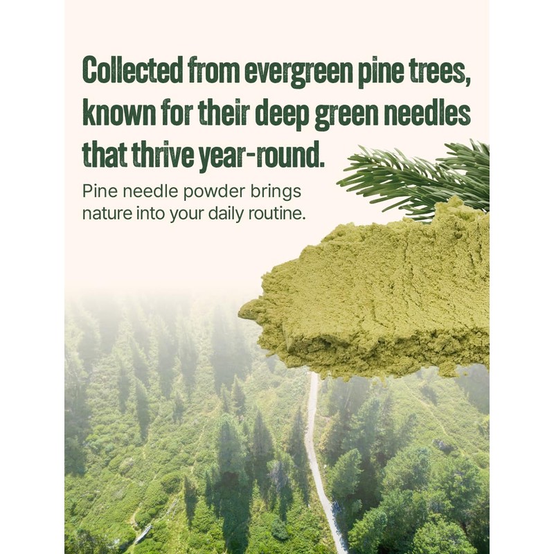 NICE WITCH'S Korean Pine Needle Powder 8oz (227g) – 100%