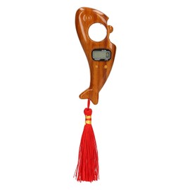 Digital Beads Counter Noiseless Fish Shape Portable Prayer Beads Counter for Meditation Relax Brown