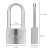 Fu Volante Stainless Steel Pin Tumbler Padlock, 304 Marine Series,