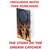 Smart Hippo Large Yellow Dream Catcher with silver beads and