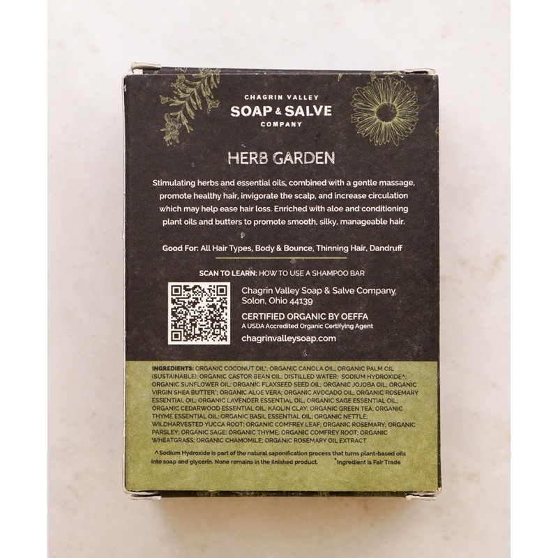 Chagrin Valley Soap & Salve Organic Herb Garden Organic Natural