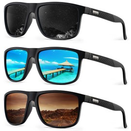 KALIYADI Sunglasses-Men Polarized-Sunglasses Mens Sunglasses: Sun Glasses Polarized UV Protection Unisex Lightweight Driving Fishing Golf