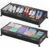 oylik Large Under Bed Storage with Wheels, Metal Under Bed