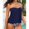 Tempt Me Navy Blue Two Piece Tankini Bathing Suits for