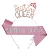 Birthday Queen Sash & Rhinestone Tiara Kit, Birthday Crown Sash,