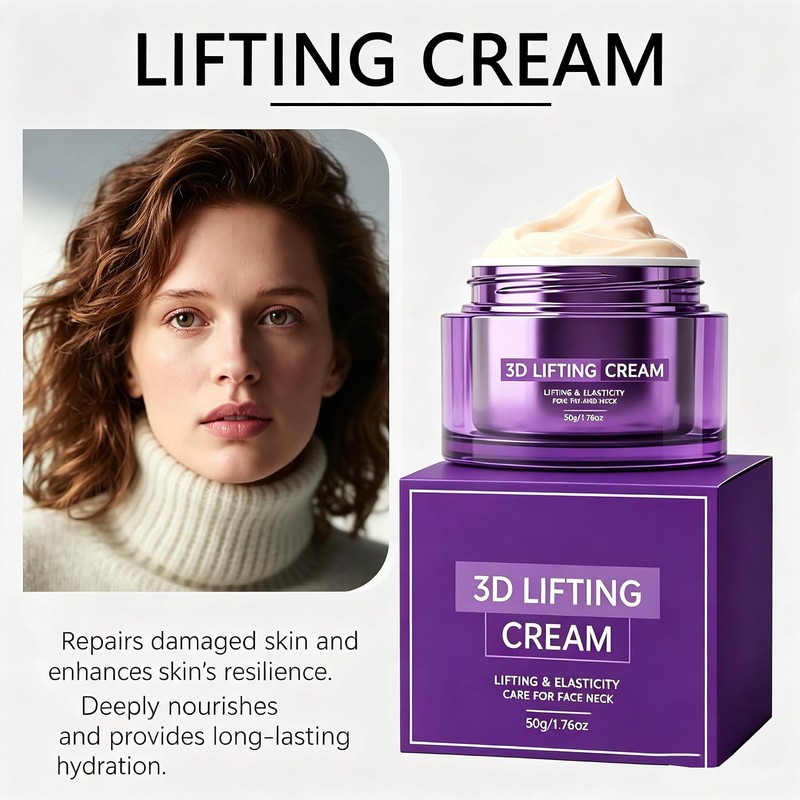 3D Lifting Night Cream, Probiotic Facial Treatment for Face (1