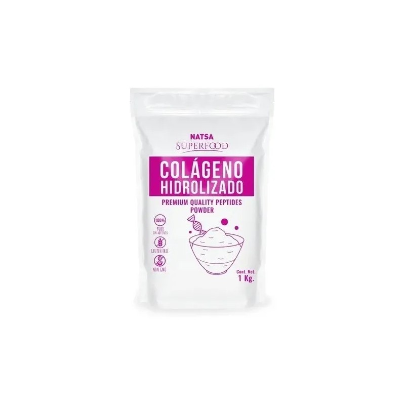Natsa Colageno Hidrolizado Puro, Premium, 1 Kg Sfn