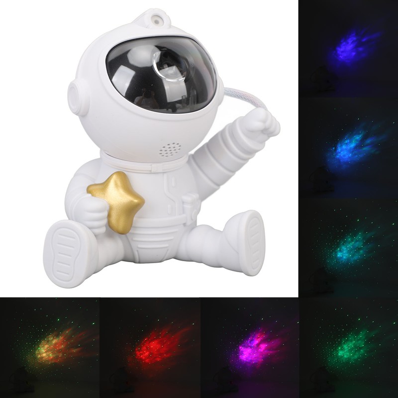 Spaceman Star Projector Night Light LED Remote Control Projection Lamp