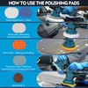 BOKA BAY Cordless Car Buffer Polisher Kit 6 Inch with