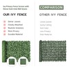 KASZOO Artificial Ivy Privacy Fence Screen, 120x40in Artificial Faux Privacy