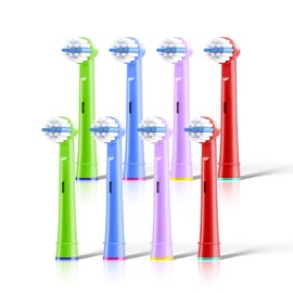 Kids Replacement Heads Compatible with Oral B Kids Toothbrush, 8pcs Kids Electric Toothbrush Heads, Kids Toothbrush Replacement Heads Soft Bristles