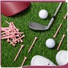 Jenaai 200 Pcs Golf Tees Bamboo Golf Tees Professional Golf