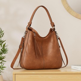 Handbags for Women Large Designer Ladies Hobo bag Bucket Purse Faux Leather