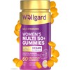 Wellgard Multi Vitamins for Women Over 50 Gummies – Supports Bone, Heart & Immune Health – Vitamins D3, B12, Calcium & More, Chewable Womens Multivitamins 50 Plus, No Iron Multivitamins
