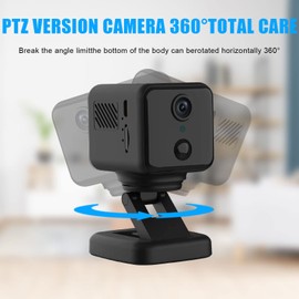 Mini WiFi Camera 2K HD Tiny Cam 360 Degree Rotate Wireless Nanny Cam with Night Vision Motion Detection Alerts Long Battery Life Camera for Indoor and Outdoor