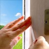 Wide Transparent Door Weatherstripping Tape (32mm x 6m) for Draft Sealing Draft Sealing 3ea