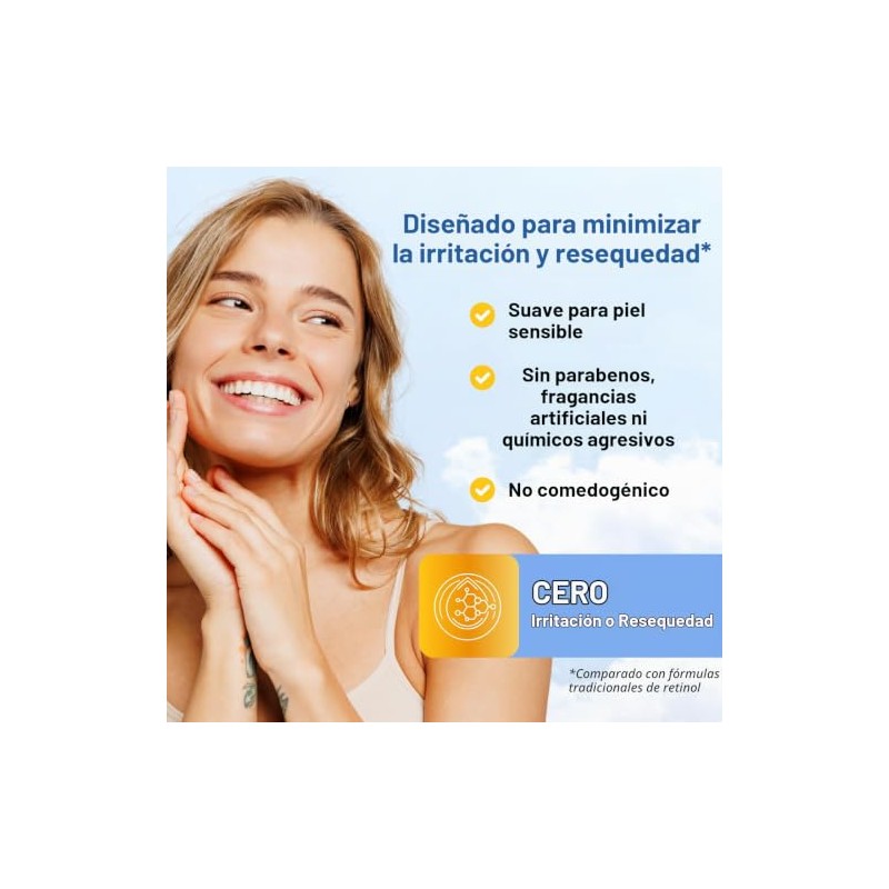 Retinol Cream Moisturizer for Face and Eyes, Use Day and