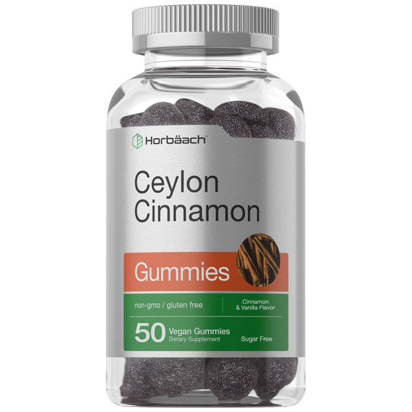 Horbäach Sugar Free Ceylon Cinnamon Gummies 2000mg | 50 Count