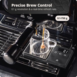 Greater Goods Digital Espresso and Coffee Scale - 750 x 0.1g, Mini Scale with 6 Units of Measurement