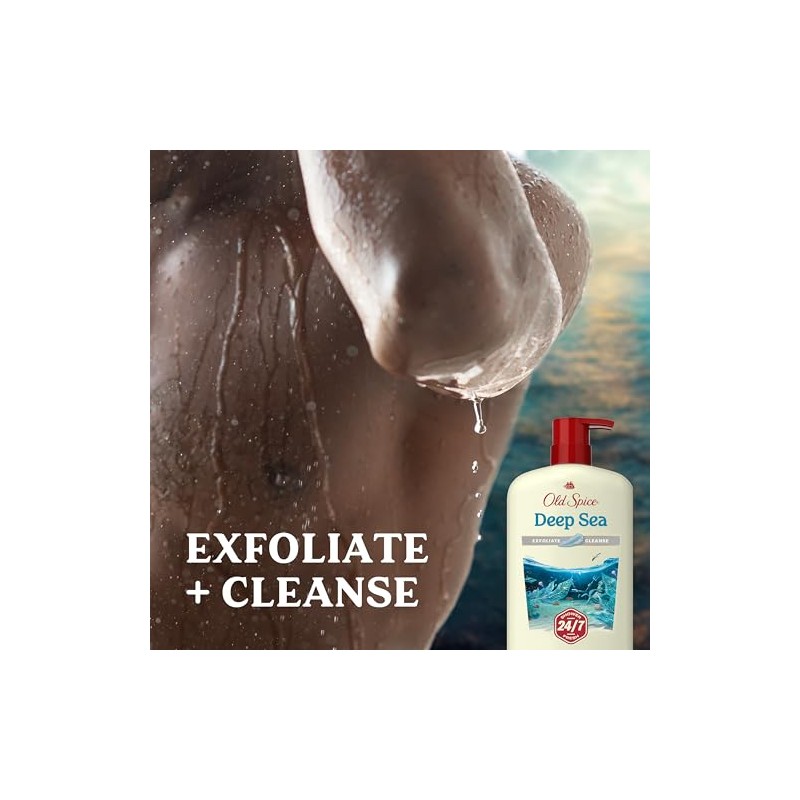 Old Spice Men's Body Wash Deep Cleanse with Deep Sea