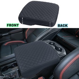 PIMCAR Center Console Cover for 2019-2024 2025 Dodge Ram 1500 2500 3500 Leather Customized Middle Console Lid Cover Protector Interior Accessories (Bucket Seat Only)