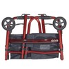 Drive Medical Deluxe Portable Folding Travel Walker with 5" Wheels