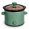 COOK WITH COLOR 2QT Mini Electric Round Slow Cooker -