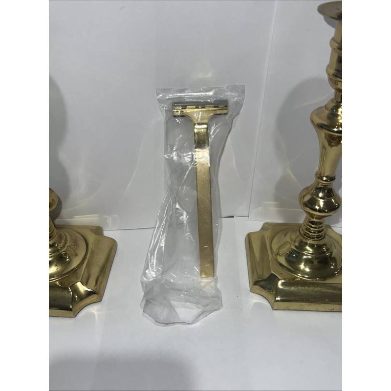 aramis Vintage Aramis Shaving Razor With Blade Gold Tone