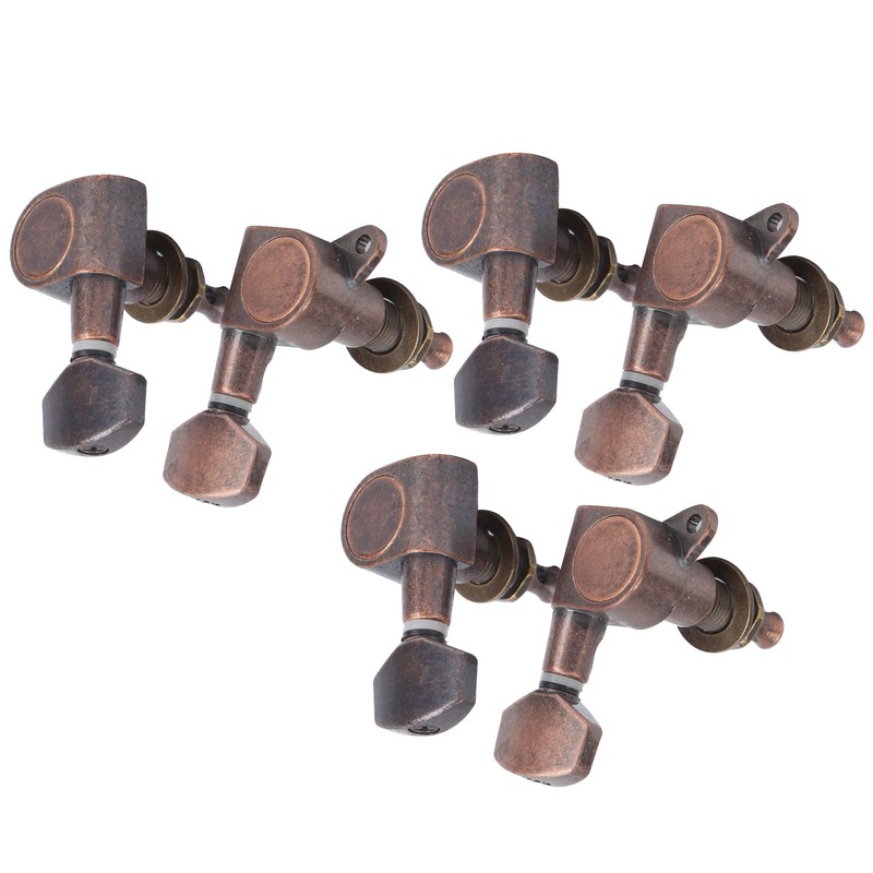 6Pcs Guitar Locking Tuners Tuning Pegs for Full Enclosed Electric