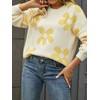 ECOWISH Women's Sweater 2024 Fall - Long Sleeve Crewneck Tops
