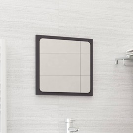 Gecheer Bathroom Mirror Rectangle Mirror, Wall Mounted Mirror for Modern House Home Decor - Gray 15.7"x0.6"x14.6" Engineered Wood